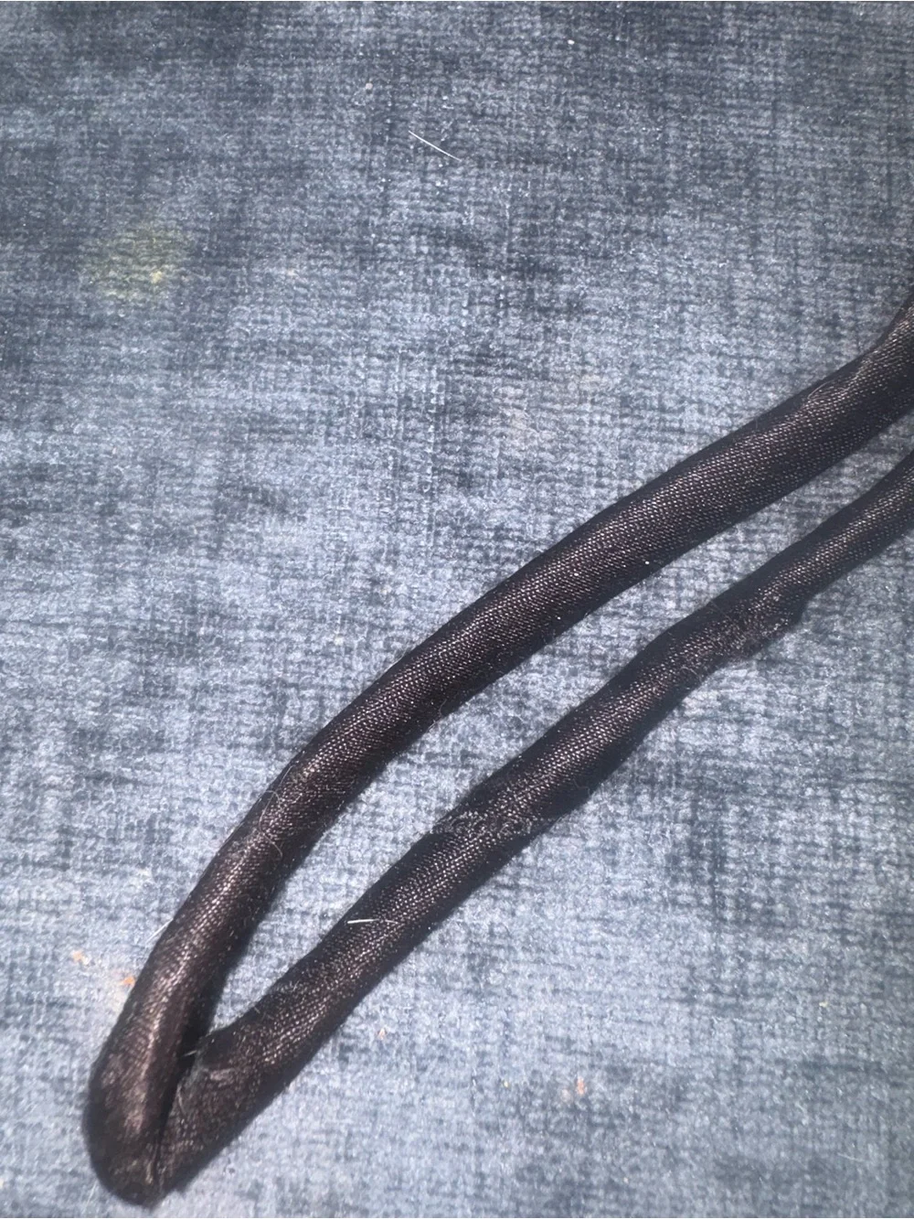 Antique 1900s Edwardian Brown Fur Hand Muff Satin Lined Wrist Strap